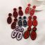 Fashion Section 2 Rice Beads Braided Rugby Earrings