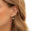 Fashion 4# Stainless Steel Diamond Geometric Earrings