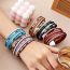 Fashion Red Leather Braided Multi-layer Bracelet