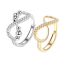 Fashion Platinum (style 1) Copper And Diamond Cross Ring