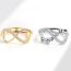 Fashion Platinum (style 2) Copper And Diamond Cross Ring