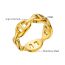 Fashion Gold Titanium Steel Pig Nose Ring