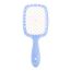 Fashion White-gold Handle Pvc Box Fluffy Mesh Honeycomb Hole Massage Comb