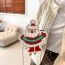 Fashion White Pu Santa Claus Crossbody Bag