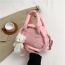 Fashion Pink Pu Large Capacity Crossbody Bag