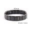Fashion Colorful + Black Stainless Steel Square Men's Stretch Bracelet
