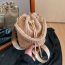 Fashion Khaki Velvet Drawstring Large Capacity Crossbody Bag