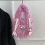Fashion Pink Purple Plush Monster Tote Bag