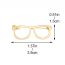 Fashion Gold Alloy Hollow Glasses Frame Brooch