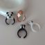 Fashion Black Puppy Ring Resin Cartoon Three-dimensional Animal Open Ring