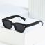 Fashion Gray Framed Light Tea Slices Pc Square Large Frame Sunglasses