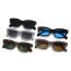 Fashion Black Frame Blue Film Pc Square Large Frame Sunglasses
