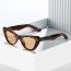 Fashion Black Frame All Gray Film Cat Eye Rice Stud Sunglasses
