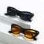 Fashion Black Frame All Gray Film Cat Eye Rice Stud Sunglasses