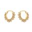 Fashion Gold Style B Pair Copper Diamond Round Pierced Nose Ring