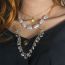 Fashion Gold Crystal Pearl Multilayer Necklace