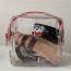 Fashion Strawberry Koala Transparent Pvc Waterproof Large-capacity Storage Bag