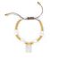 Fashion Suit Gold Beads Pearl Beads Cross Square Virgin Mary Bracelet Set
