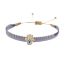 Fashion 12# Web Braided Diamond Five-pointed Star Bracelet