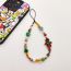 Fashion Color Colorful Beaded Christmas Gingerbread Man Phone Chain