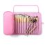 Fashion Pink Nylon Large Capacity Multifunctional Cosmetic Bag