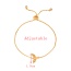 Fashion Golden 1 Copper Set Zircon Love Wings Pendant Bracelet