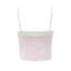Fashion Pink Colorblock Lace-up Camisole