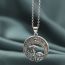 Fashion Silver Alloy Moon Mushroom Necklace