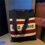 Fashion 28 Letters Striped Red Knitted Printed Large Capacity Shoulder Bag