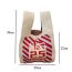Fashion 7 Snow Doll Polyester Knitted Printed Large Capacity Tote Bag