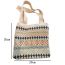 Fashion 3 Retro Geometric Meters Knitted Printed Large Capacity Shoulder Bag