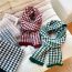 Fashion 8k Taro Houndstooth Knitted Scarf