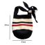 Fashion Plush Black Fleece Knitted Striped Large-capacity Shoulder Bag