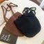 Fashion Black 37cm Long/33cm High (large) Knitted Lace-up Large-capacity Shoulder Bag