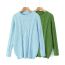 Fashion Green Twist Knitted Pullover Sweater