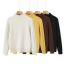 Fashion Black Polyester Knitted Pullover Sweater