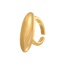 Fashion Golden 2 Copper Geometry Ring