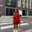 Fashion Off-white Knitted One-shoulder Sweater