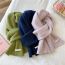 Fashion 14 Pink Blue Solid Color Knitted Patch Scarf