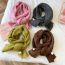 Fashion 13 Caramel Solid Color Knitted Patch Scarf