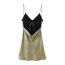 Fashion Gold Metallic Foil Halter Skirt