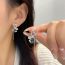 Fashion Silver Alloy Geometric Rabbit Stud Earrings
