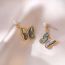 Fashion Earrings Titanium Steel Shell Butterfly Pearl Earrings