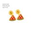 Fashion Gold Stainless Steel Gold Plated Watermelon Stud Earrings