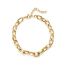Fashion Gold Titanium Steel Geometric Chain Bracelet