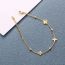 Fashion Gold-bracelet Titanium Steel Quatrefoil Bracelet