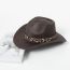 Fashion As Shown In The Picture The Word Top Is Dark Coffee Leopard Print Jazz Hat
