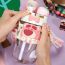 Fashion Rose Red Strawberry Bear 700ml Plastic Double Drinking Cartoon Water Cup