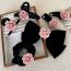 Fashion F Bow Tie Spring Clip Velvet Camellia Bow Hair Clip