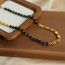 Fashion Gold Necklace-42cm Agate Beaded Beaded Splicing Chain Ot Buckle Necklace